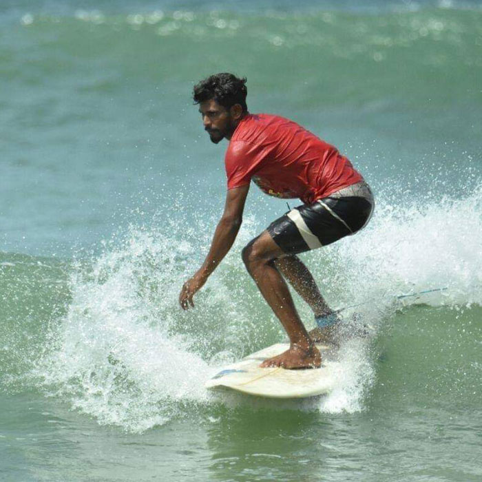 Instructor M.I.IRSATH in No Worries Arugam Bay